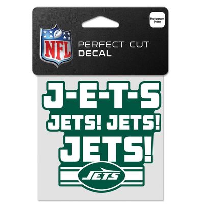 New York Jets 4" x 4" Perfect Cut Color Decal