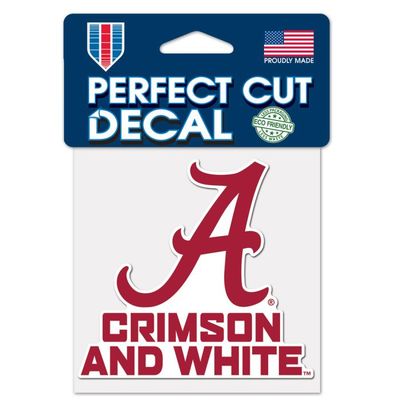 Alabama Crimson Tide 4" x 4" Perfect Cut Color Decal