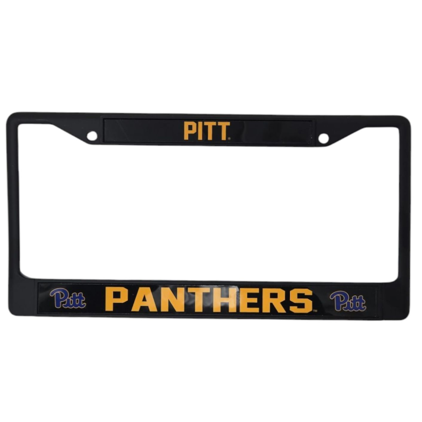 Pitt Panthers Chrome Metal License Plate Frame