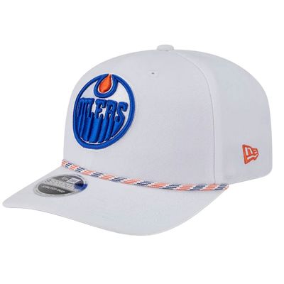 Edmonton Oilers Men's White Multi Rope New Era 9Seventy Stretch-Snap Hat