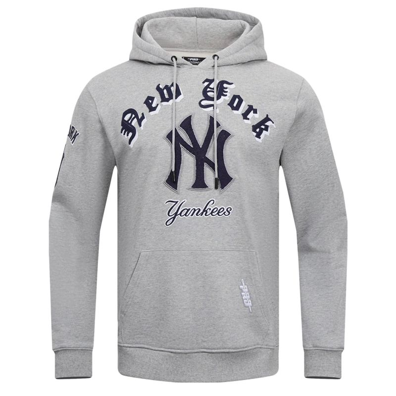 New York Yankees Men’s Gray Pro Standard Old English Pullover Hoodie