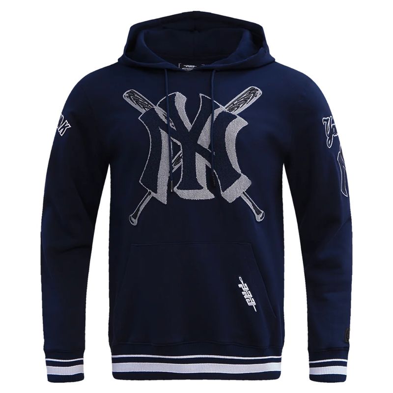 New York Yankees Men’s Navy Pro Standard Mashup Rib Pullover Hoodie