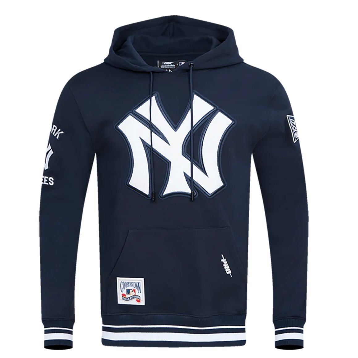 New York Yankees Men’s Navy Pro Standard Mashup Rib Pullover Hoodie