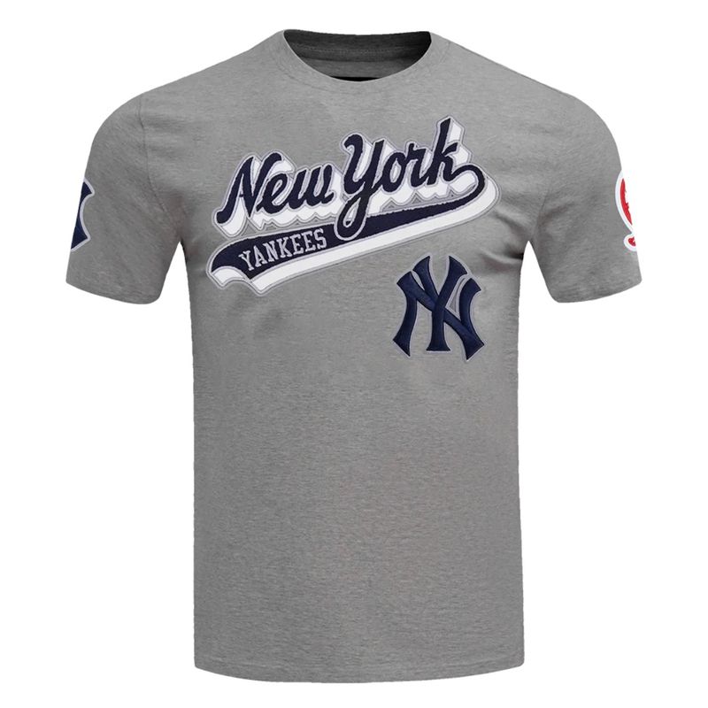 New York Yankees Men’s Gray Pro Standard Script Tail Shirt