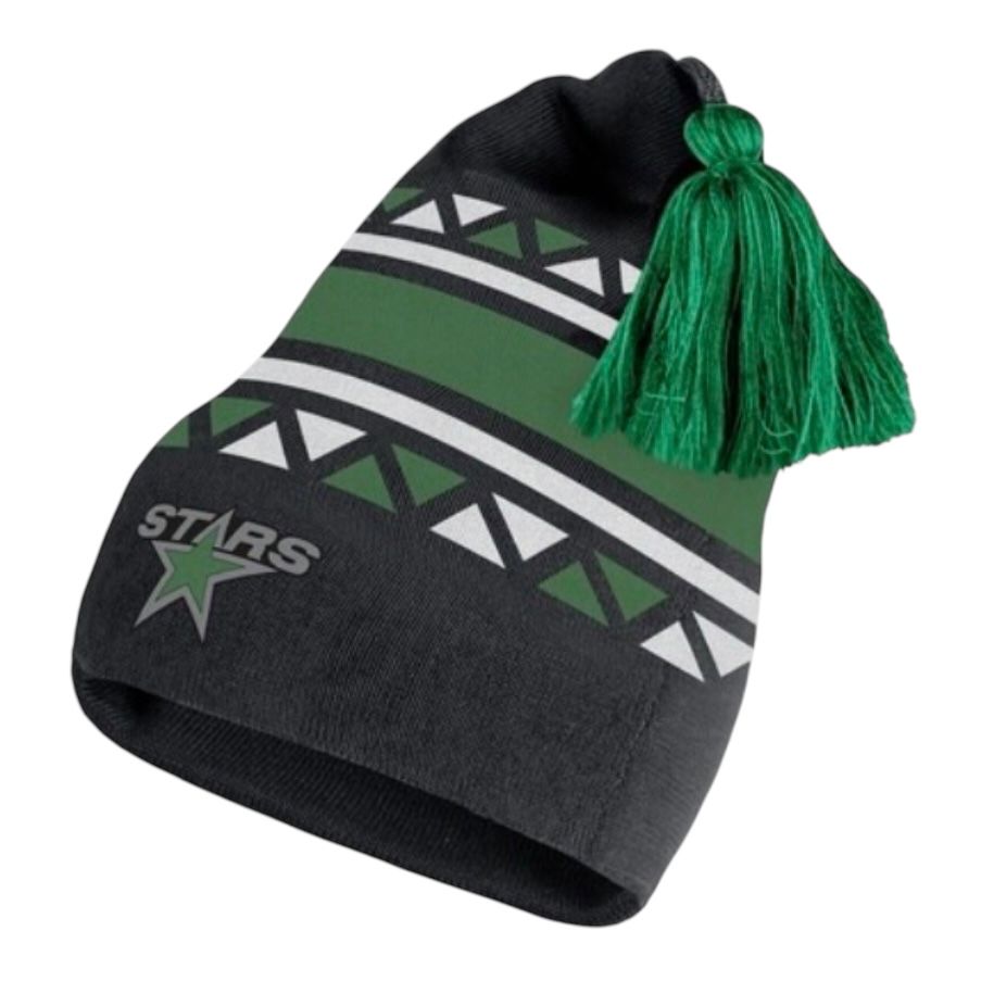 Dallas Stars Men's Adidas Reverse Retro 2.0 Pom Cuffed Knit Hat