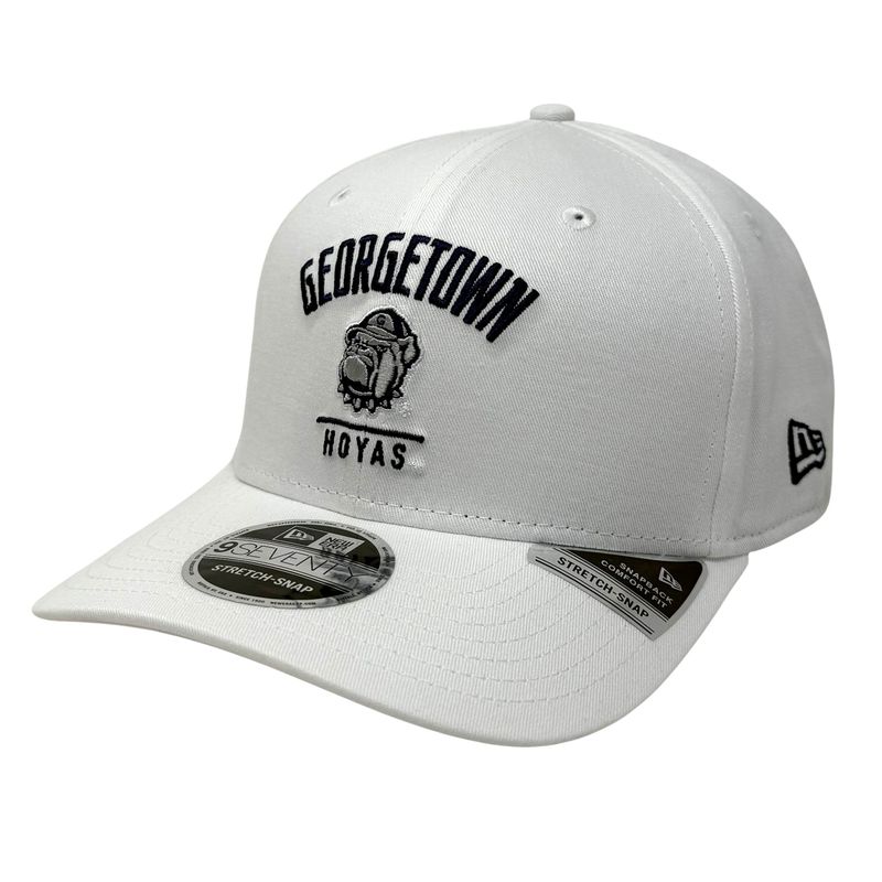 Georgetown Hoyas Men's White New Era NCAA 9Seventy Stretch-Snap Hat