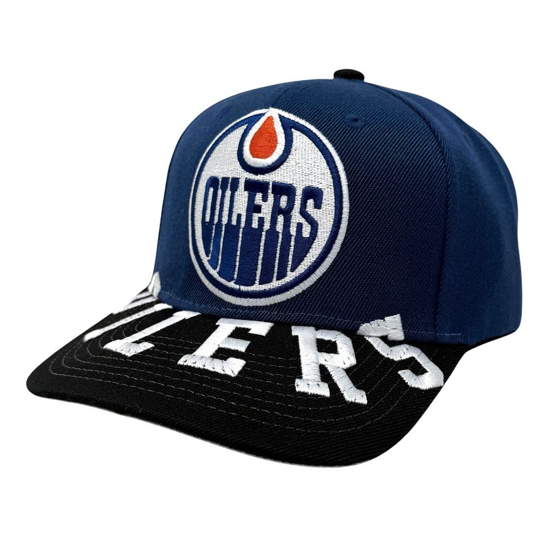 Edmonton Oilers Men’s Navy Under Arch Pro Mitchell & Ness Snapback Hat