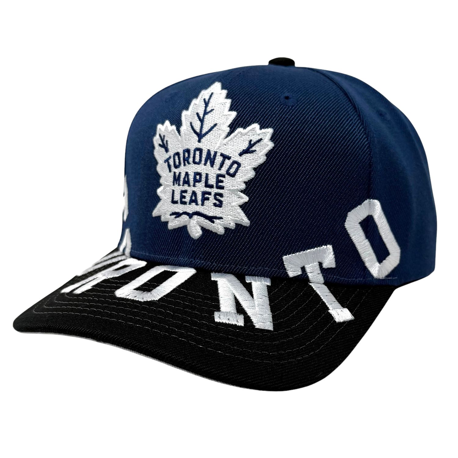 Toronto Maple Leafs Men’s Navy Under Arch Pro Mitchell & Ness Snapback Hat