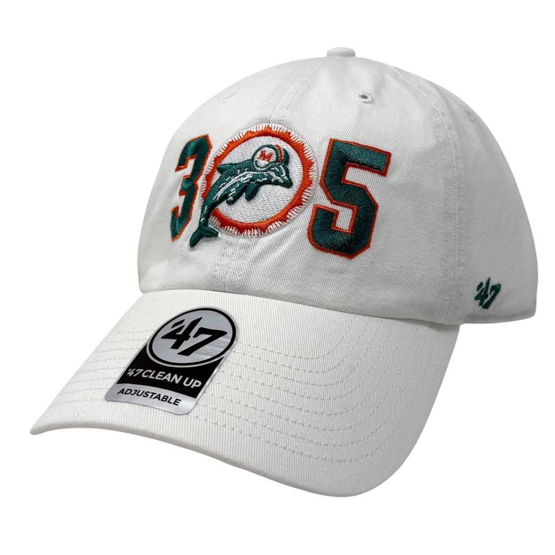 Miami Dolphins Men's Region Historic 47 Brand Clean Up Adjustable Hat Miami Dolphins Men's Region Historic 47 Brand Clean Up Adjustable Hat