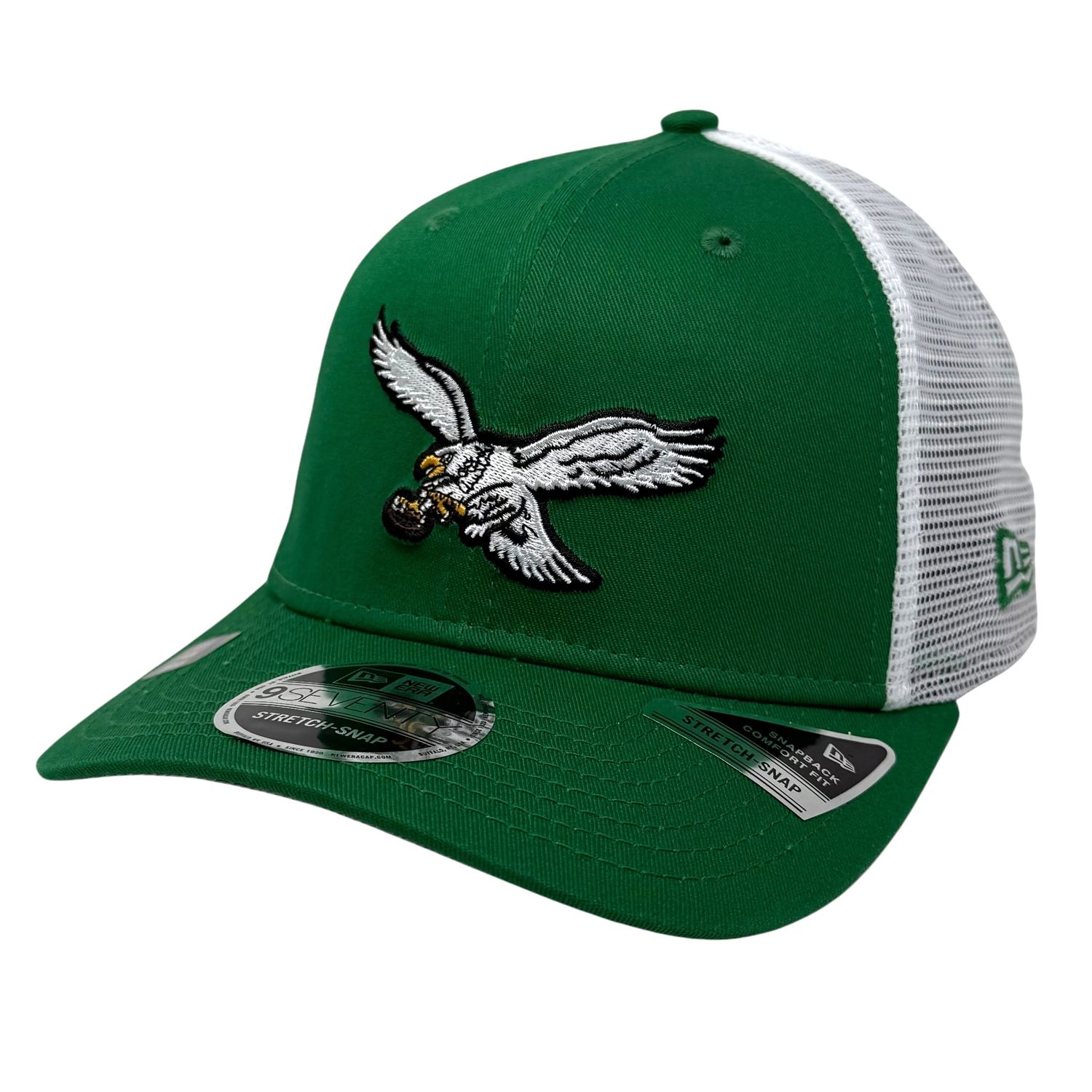 Philadelphia Eagles Men's Kelly Green Historic New Era NFL 9Seventy Stretch-Snap Hat