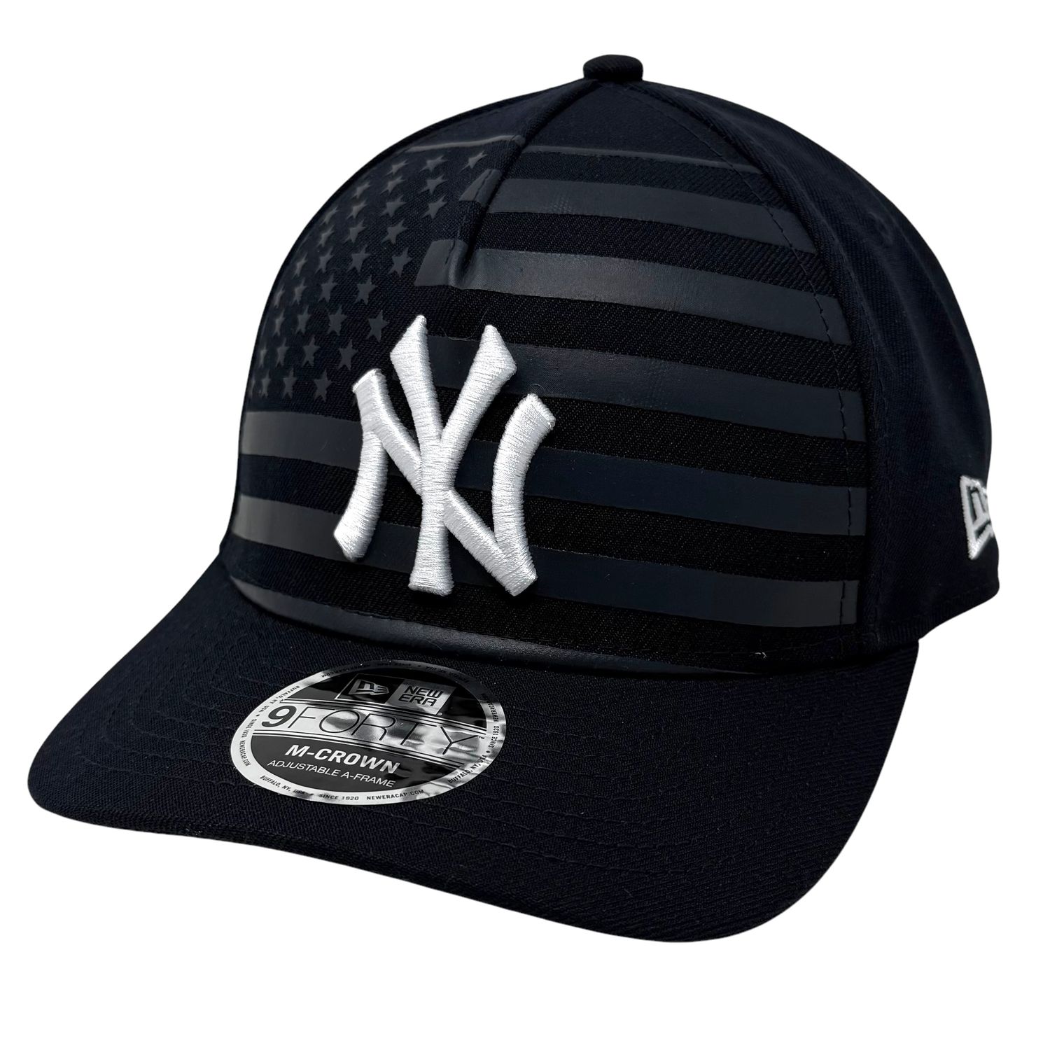 New York Yankees Men’s Navy New Era 9FORTY M-Crown Flag Design Adjustable Hat