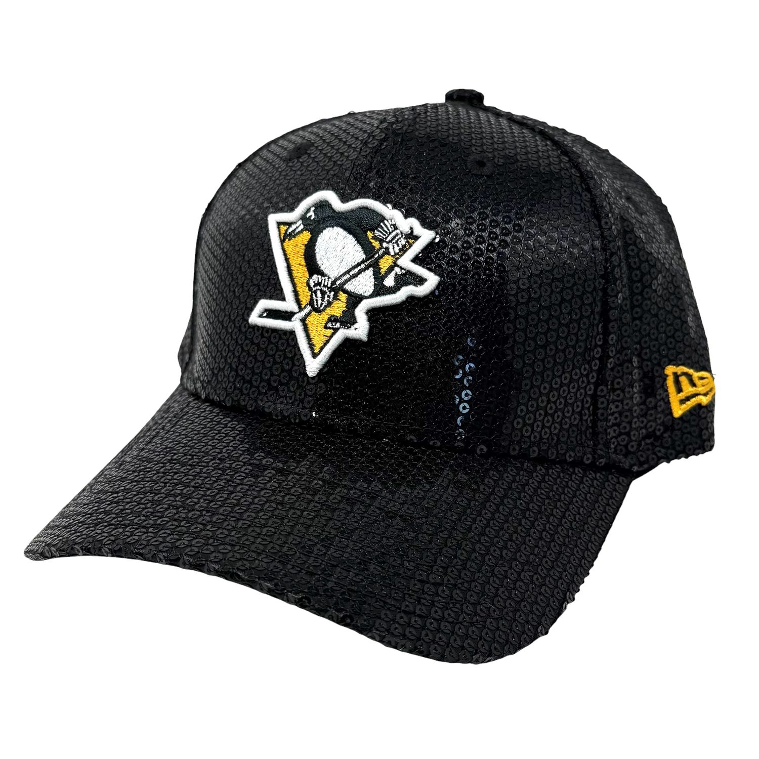 Pittsburgh Penguins Women's Sequin New Era 9Forty Adjustable Hat