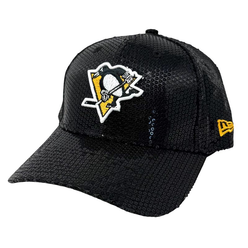 Pittsburgh Penguins Women's Sequin New Era 9Forty Adjustable Hat