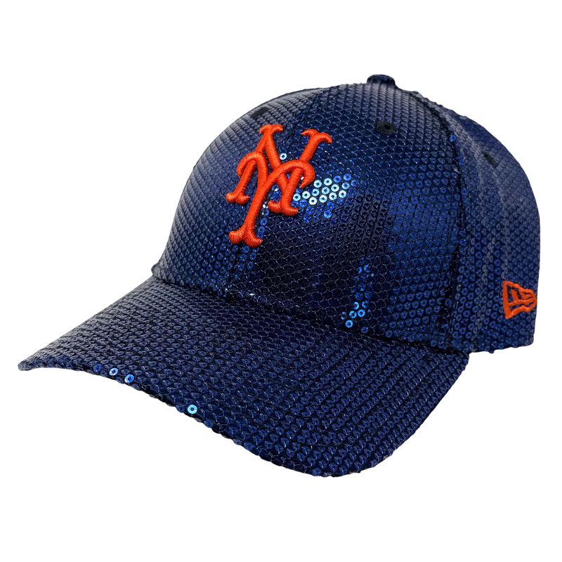 New York Mets Women's Sequin New Era 9Forty Adjustable Hat