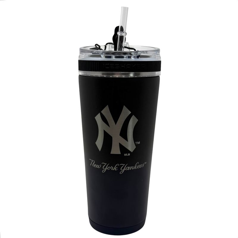 New York Yankees 26oz 4D Stainless Steel Ice Shaker Bottle