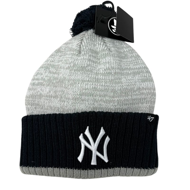 New York Yankees Men's 47 Brand Cuffed Pom Knit Hat New York Yankees Men's 47 Brand Cuffed Pom Knit Hat