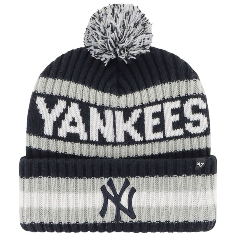 New York Yankees Men’s 47 Bering Cuffed Pom Knit Hat New York Yankees Men’s 47 Bering Cuffed Pom Knit Hat