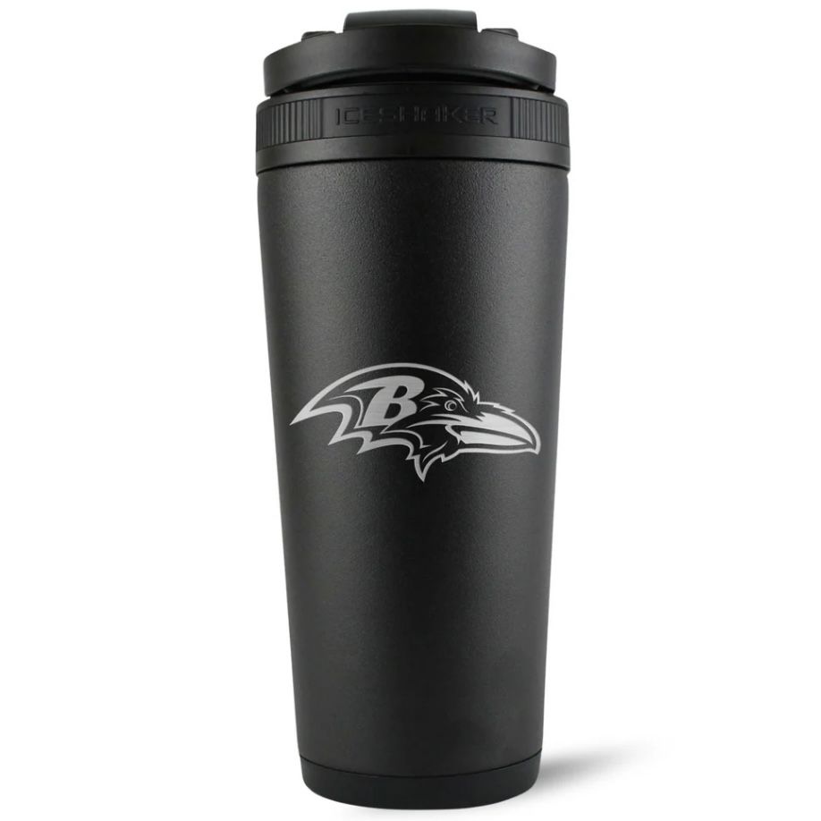 Baltimore Ravens 26oz 4D Stainless Steel Ice Shaker Bottle