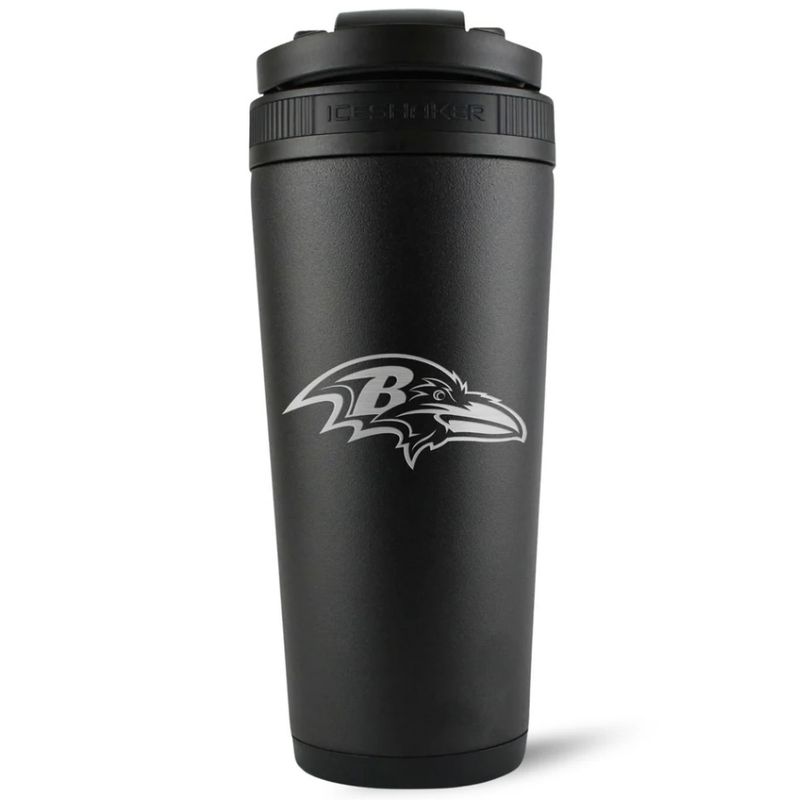 Baltimore Ravens 26oz 4D Stainless Steel Ice Shaker Bottle