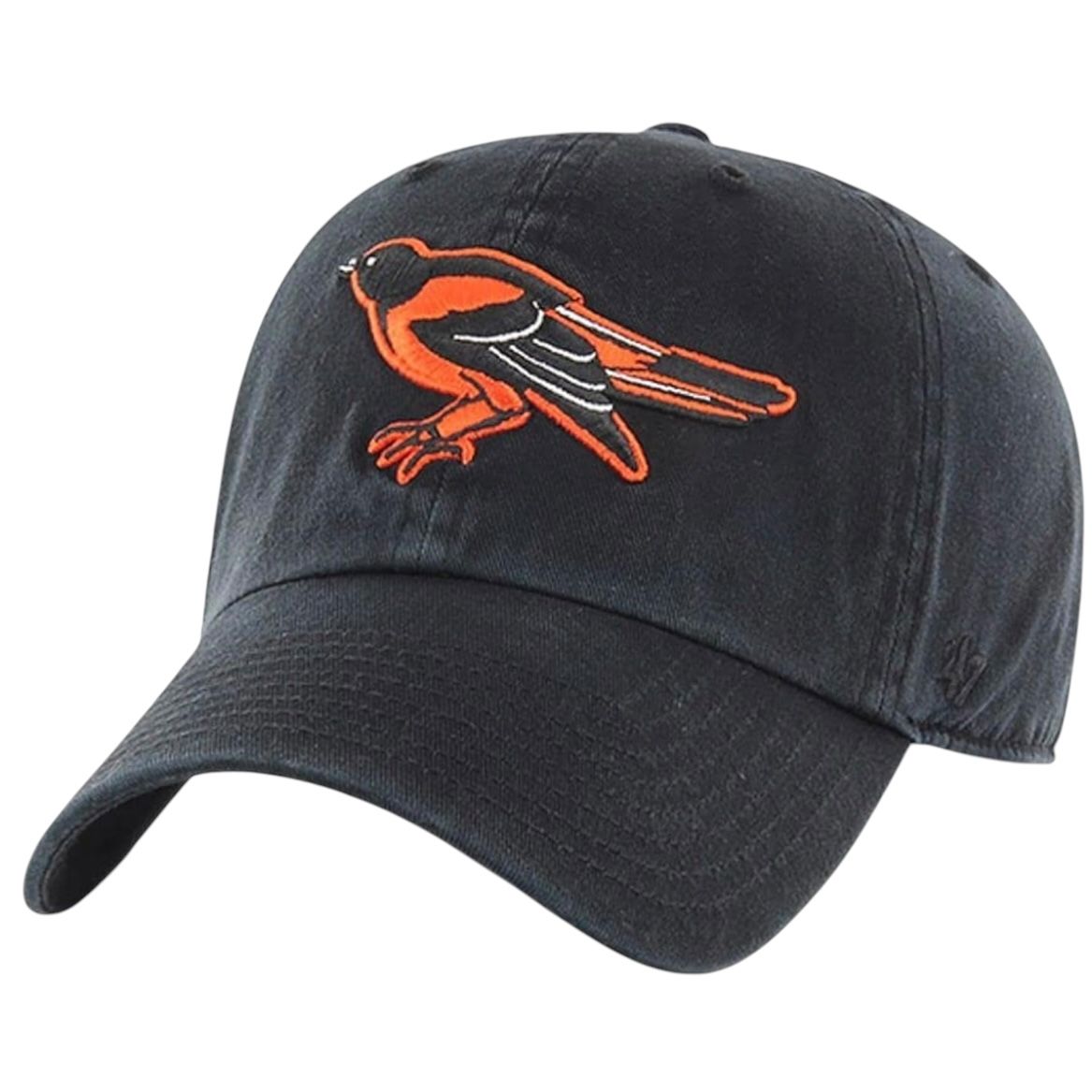 Baltimore Orioles Men’s Black 47 Brand Clean Up Adjustable Hat