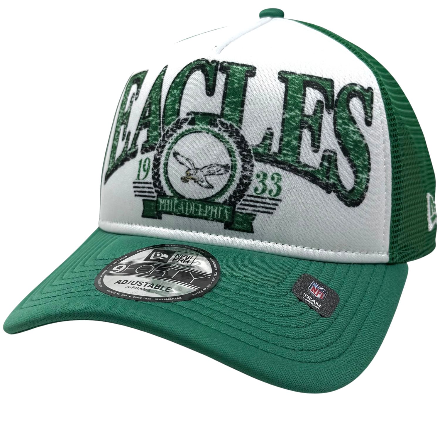 Philadelphia Eagles Men's New Era 9Forty A-Frame Snapback Hat