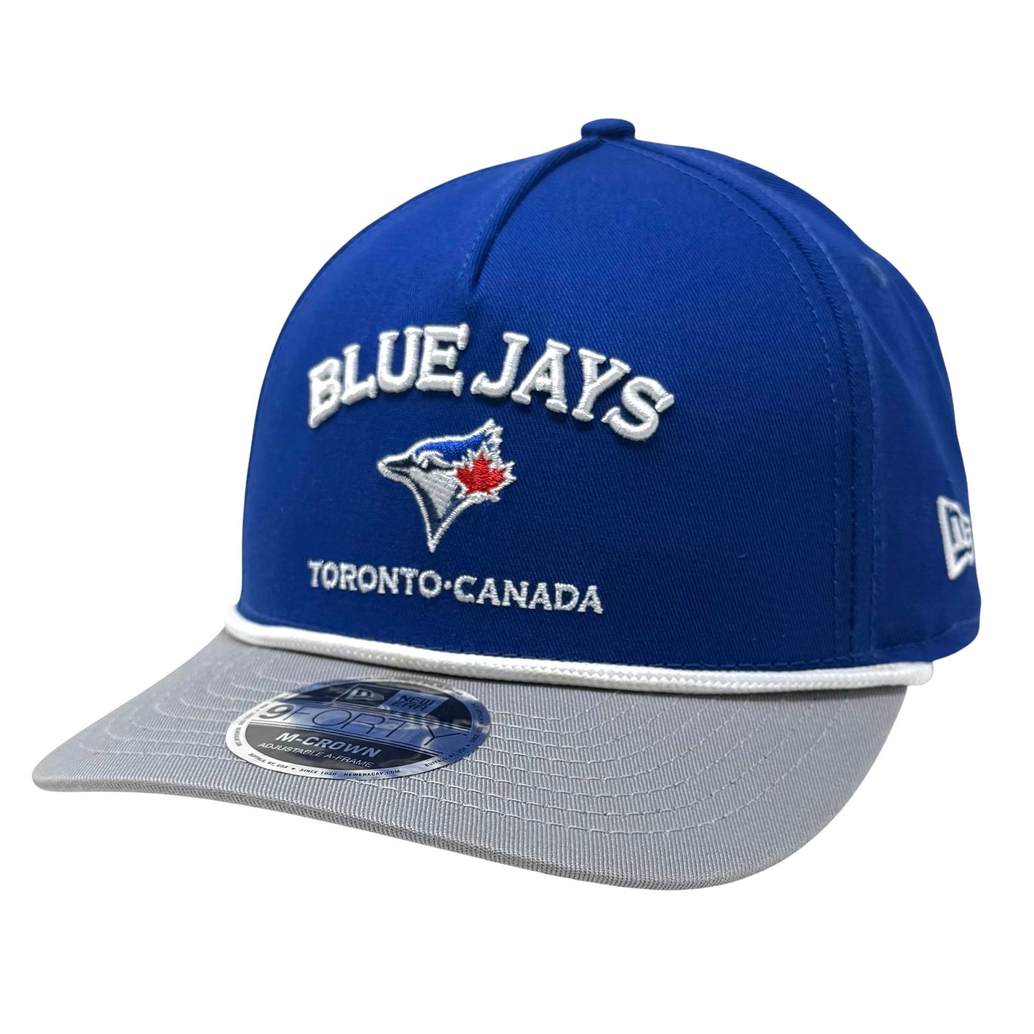 Toronto Blue Jays Men’s Rope Two-Tone New Era 9Forty M-Crown Snapback Hat