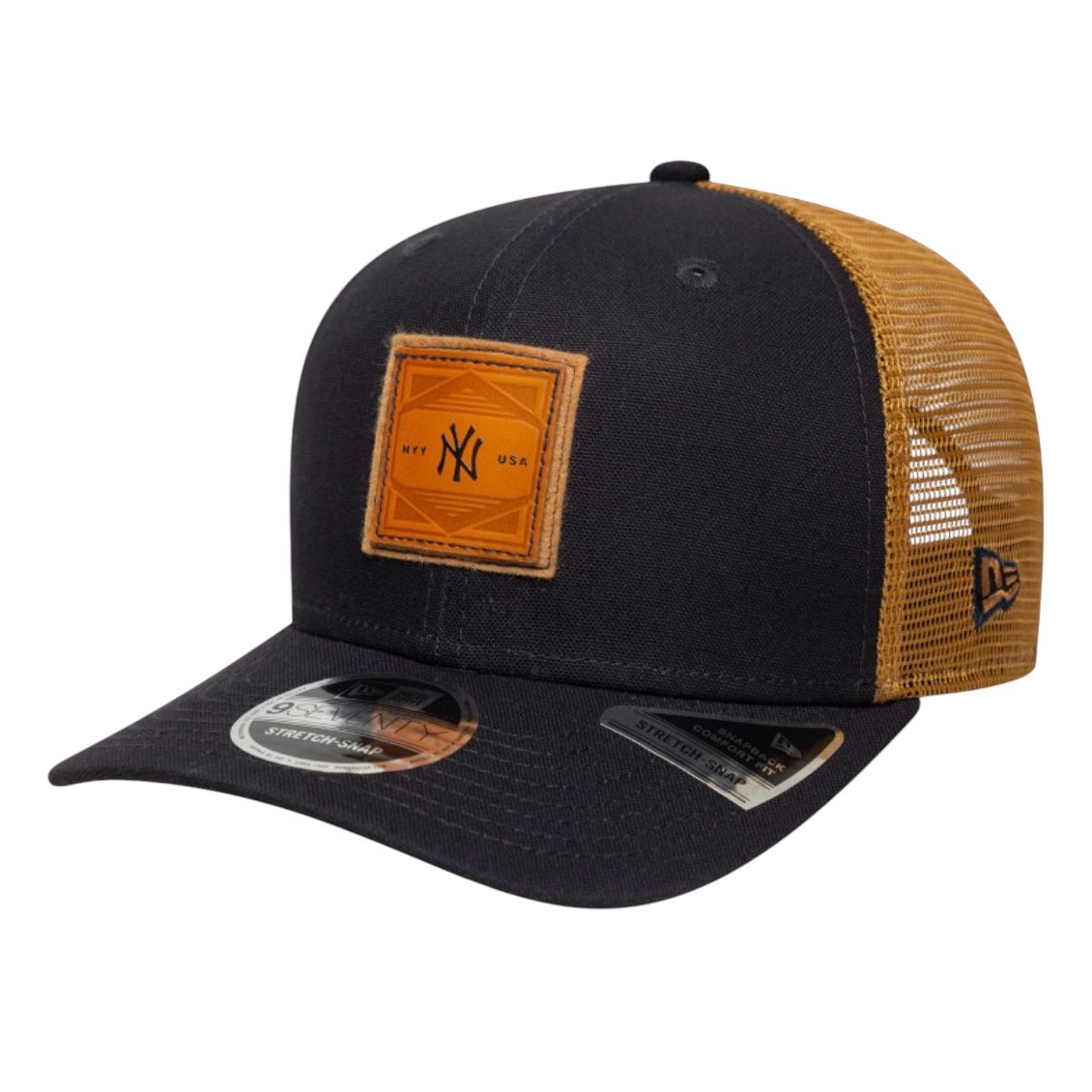 New York Yankees Men’s New Era Black Debossed 9SEVENTY Trucker Snapback Hat