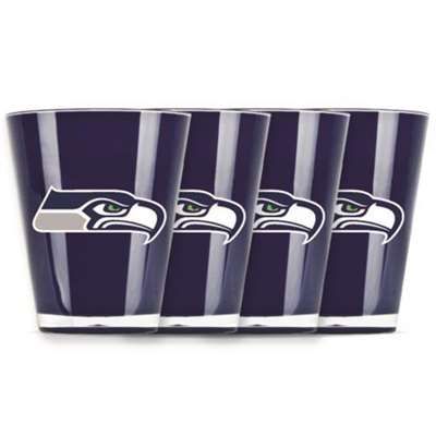 Seattle Seahawks 2.5 Ounce Insulated Acrylic Shot Glasses 4 Pack