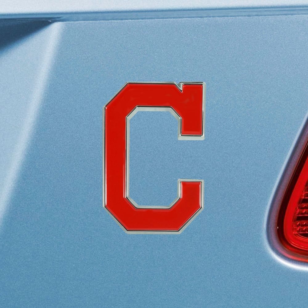 Cleveland Indians 3-D Metal Auto Emblem
