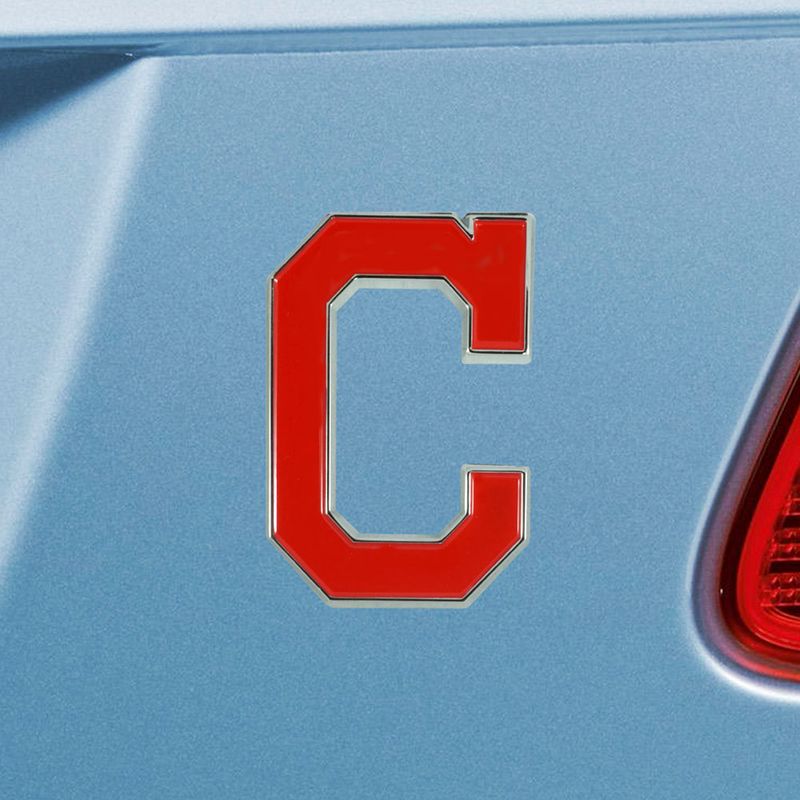 Cleveland Indians 3-D Metal Auto Emblem