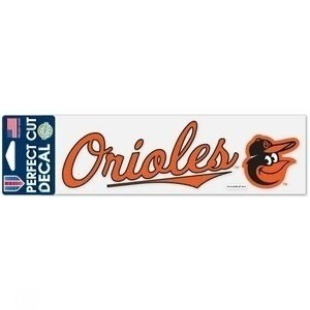 Baltimore Orioles 3" x 10" Perfect Cut Color Decal