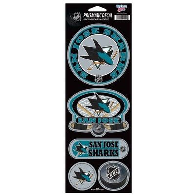 San Jose Sharks 5 Piece Prismatic Decal