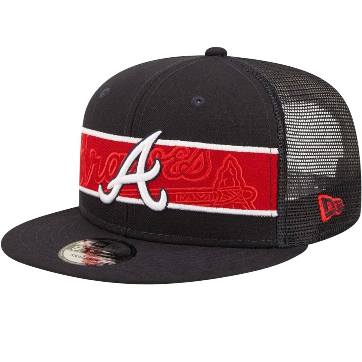 Atlanta Braves Men's Tonal Band New Era 9Fifty Snapback Hat