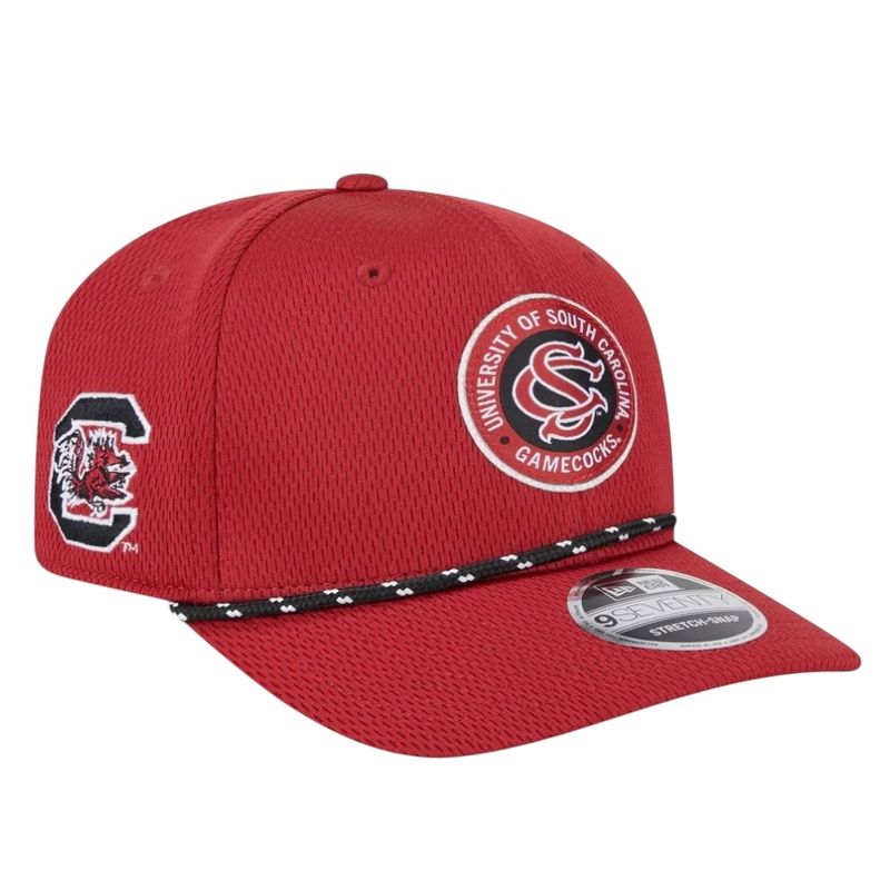 South Carolina Gamecocks Men's Red New Era NCAA Rope 9Seventy Stretch-Snap Hat