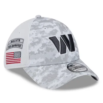 Washington Commanders Men's New Era 39Thirty 2024 NFL Salute to Service Sideline Flex Fit Hat