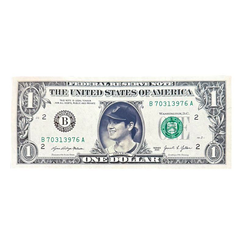 Shohei Ohtani Famous Face Dollar Bill