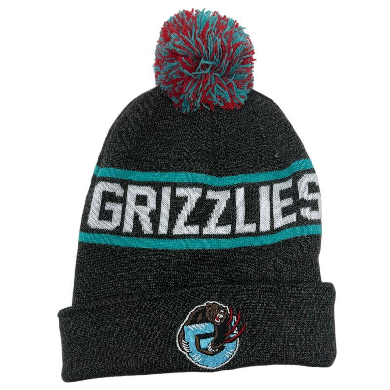 Vancouver Grizzlies Men’s Reload Mitchell & Ness Cuffed Pom Knit Hat
