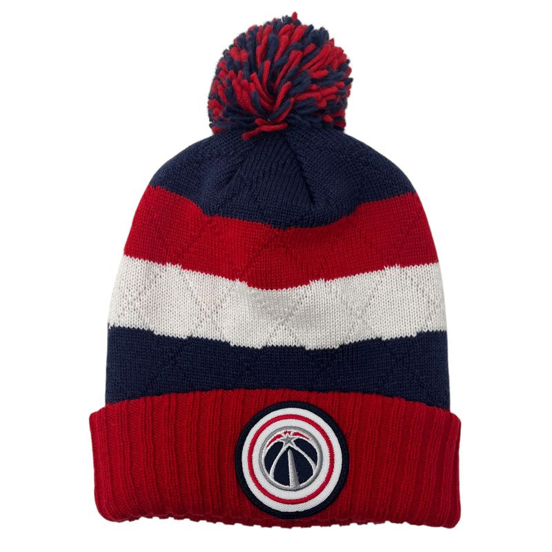 Washington Wizards Men’s Mitchell & Ness Cuffed Pom Knit Hat