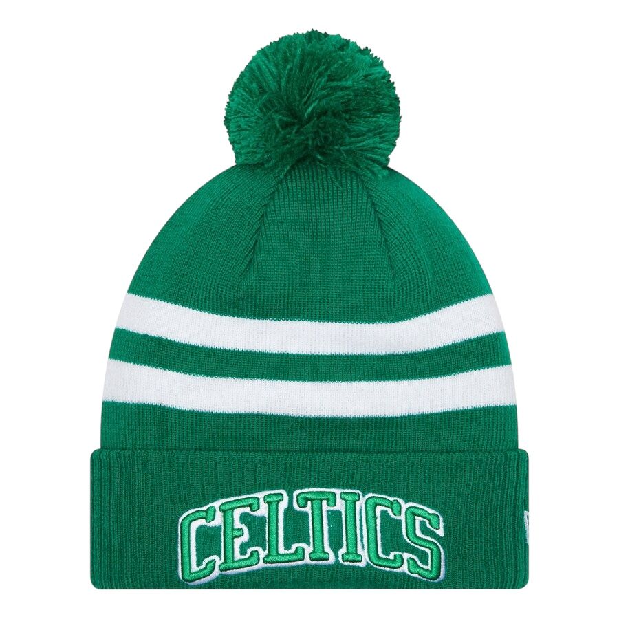 Boston Celtics Men's New Era Cuffed Pom Knit Hat
