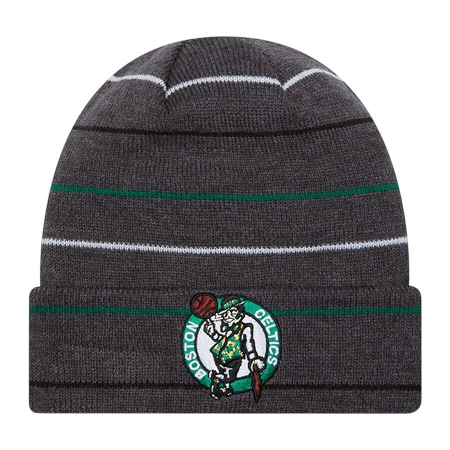 Boston Celtics Men's Grey New Era Cuffed Knit Hat