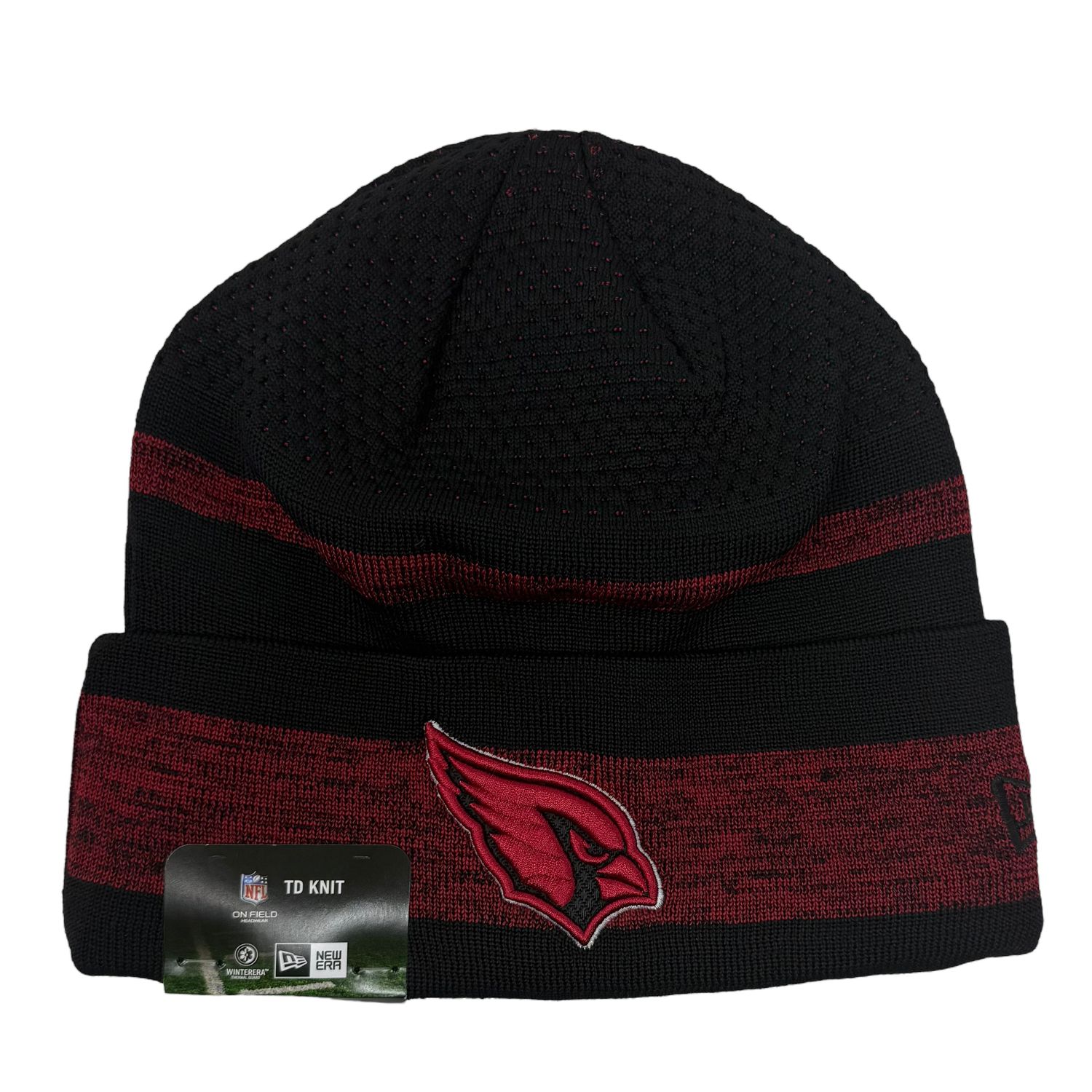 Arizona Cardinals Men’s New Era Black NFL Sideline Tech Cuffed Knit Hat