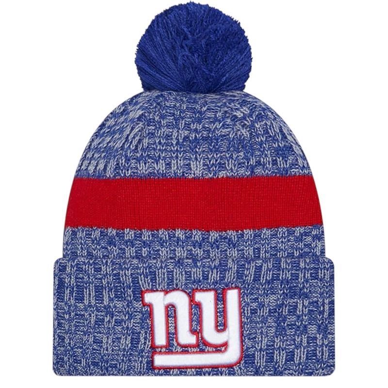 New York Giants Men’s New Era Sideline Cuffed Pom Knit Hat