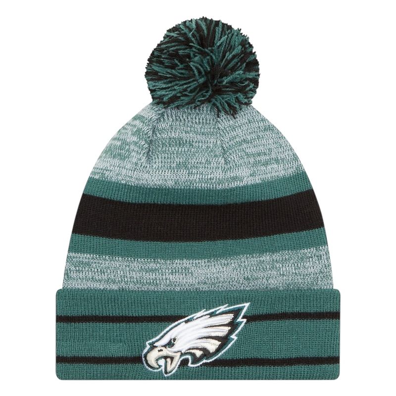 Philadelphia Eagles Men’s Green New Era Cold Weather Knit Pom Hat Philadelphia Eagles Men’s Green New Era Cold Weather Knit Pom Hat