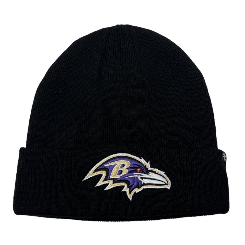 Baltimore Ravens Men's Black 47 Brand Cuffed Knit Hat
