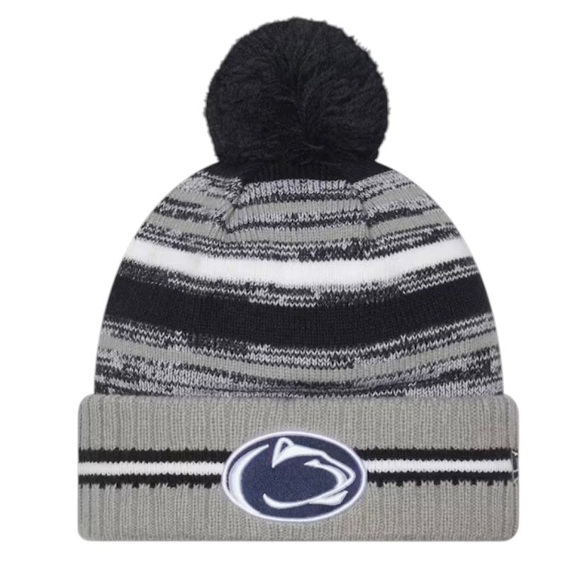 Penn State Nittany Lions Men’s New Era Sport Cuffed Knit Pom Hat
