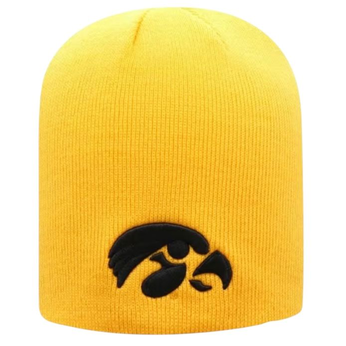 Iowa Hawkeyes Men's Yellow Top of the World Knit Hat