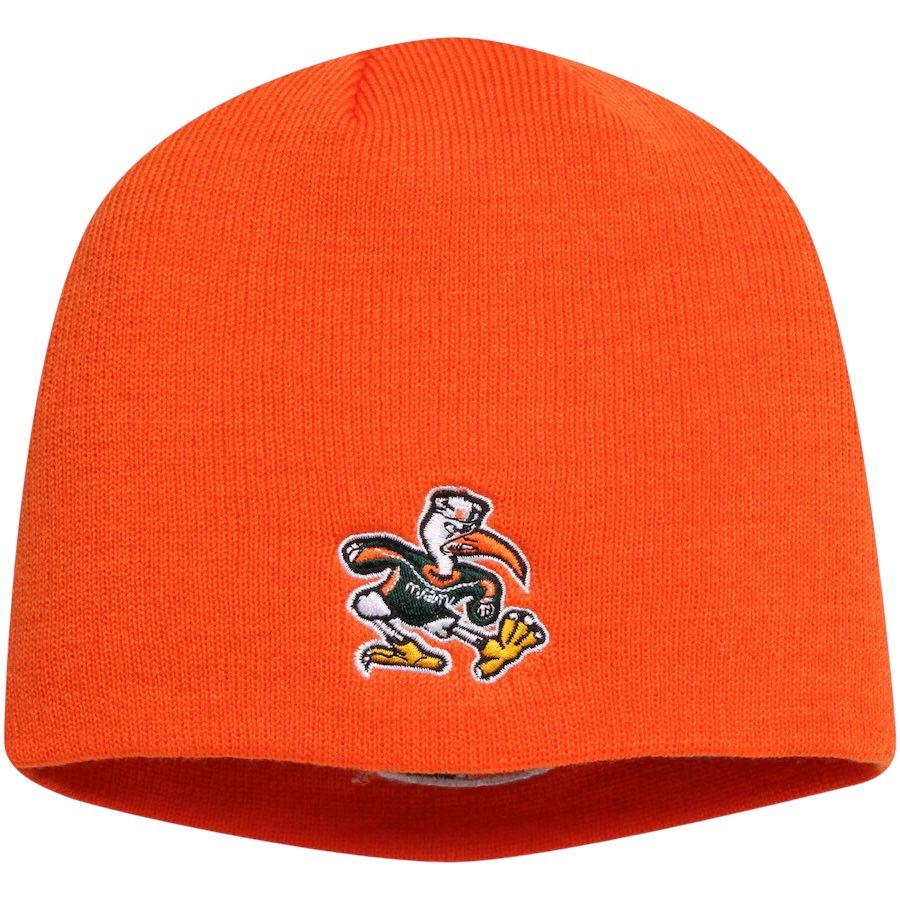 Miami Hurricanes Men's Orange Top of the World Knit Hat