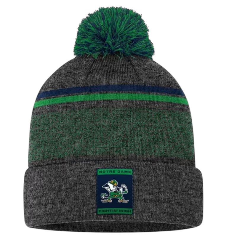Notre Dame Fighting Irish Men's Top of the World Cuffed Pom Knit Hat