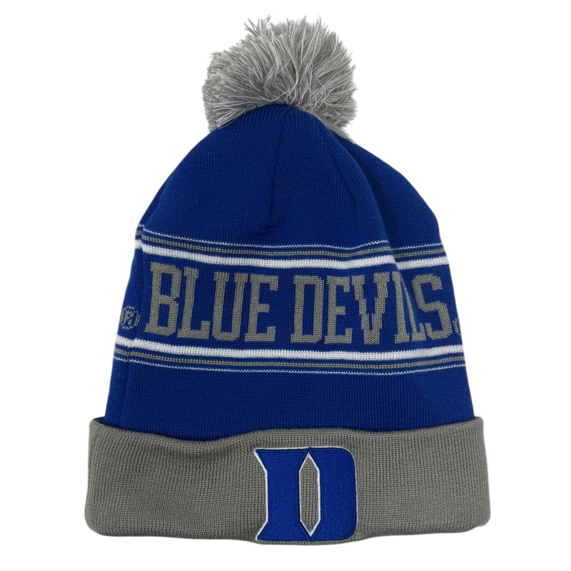 Duke Blue Devils Men's Top of the World Cuffed Pom Knit Hat