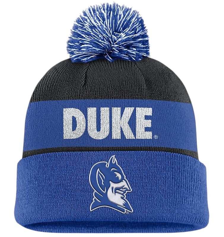 Duke Blue Devils Men's Cuffed Pom Knit Hat Duke Blue Devils Men's Cuffed Pom Knit Hat